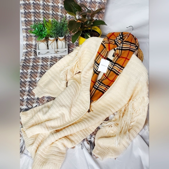 Forever 21 Tassel-Trim Cardigan Sweater Ivory Size Large NWT - Picture 3 of 4